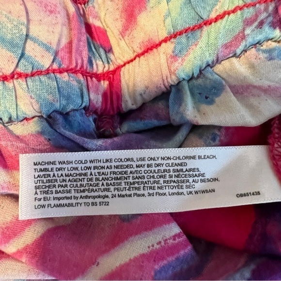 Anthropologie Lilka Josie Floral Capri Wide Leg Pants - Picture 7 of 7